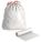 DRAWSTRING TRASH CAN LINER,WHITE,PK