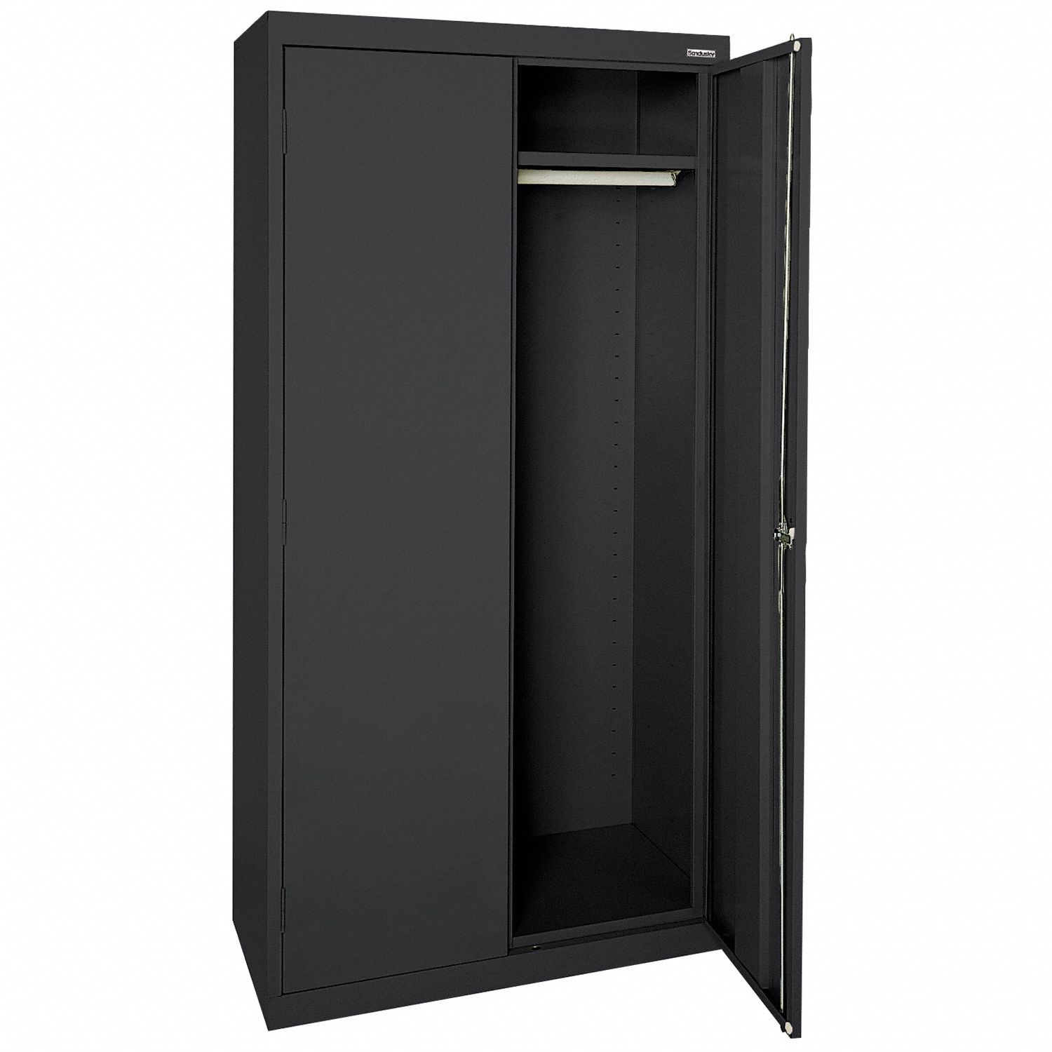 SANDUSKY Storage Cabinet: 36 in x 24 in x 72 in, 1 Adj Shelf, Swing ...