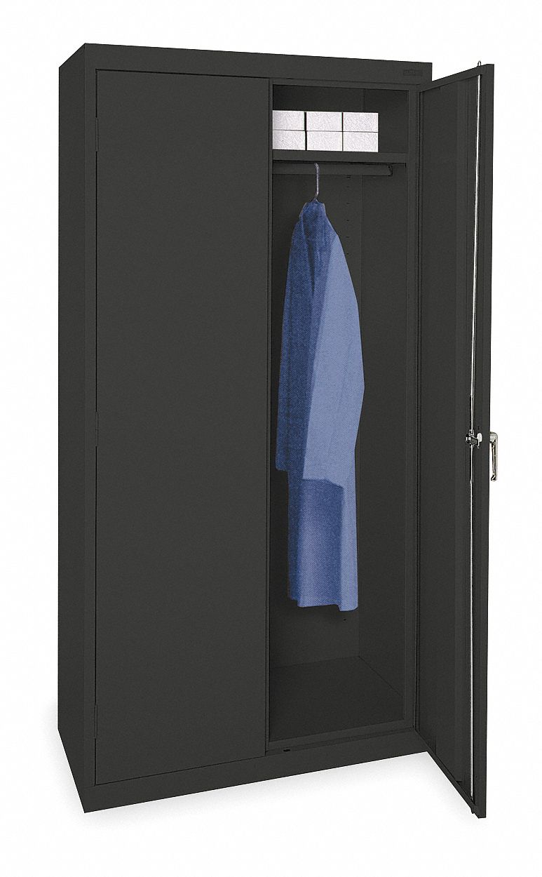 SANDUSKY Storage Cabinet: 36 in x 24 in x 72 in, 1 Adj Shelf, Swing ...