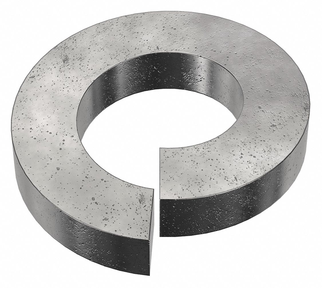 Split Lock Washer: Steel, 5/8 in Screw Sz, 5/8 in Max. Inside Dia, 1 5/32 in Max. Outside Dia, 25 PK