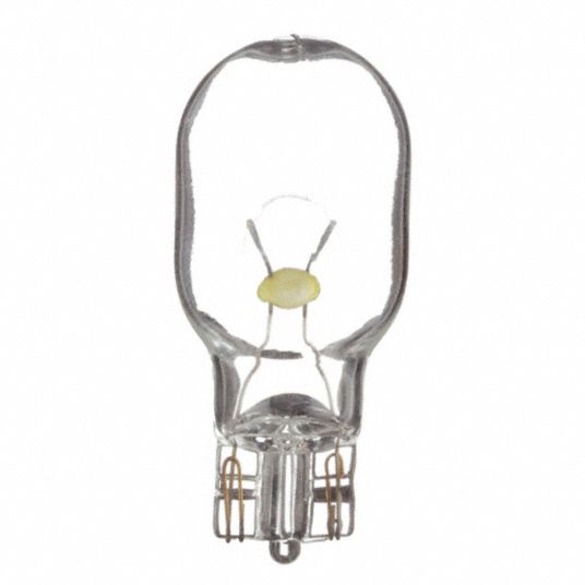 Miniature Incandescent Bulb, T5, Glass Wedge (W2.1x9.5d), Lumens 68 ...