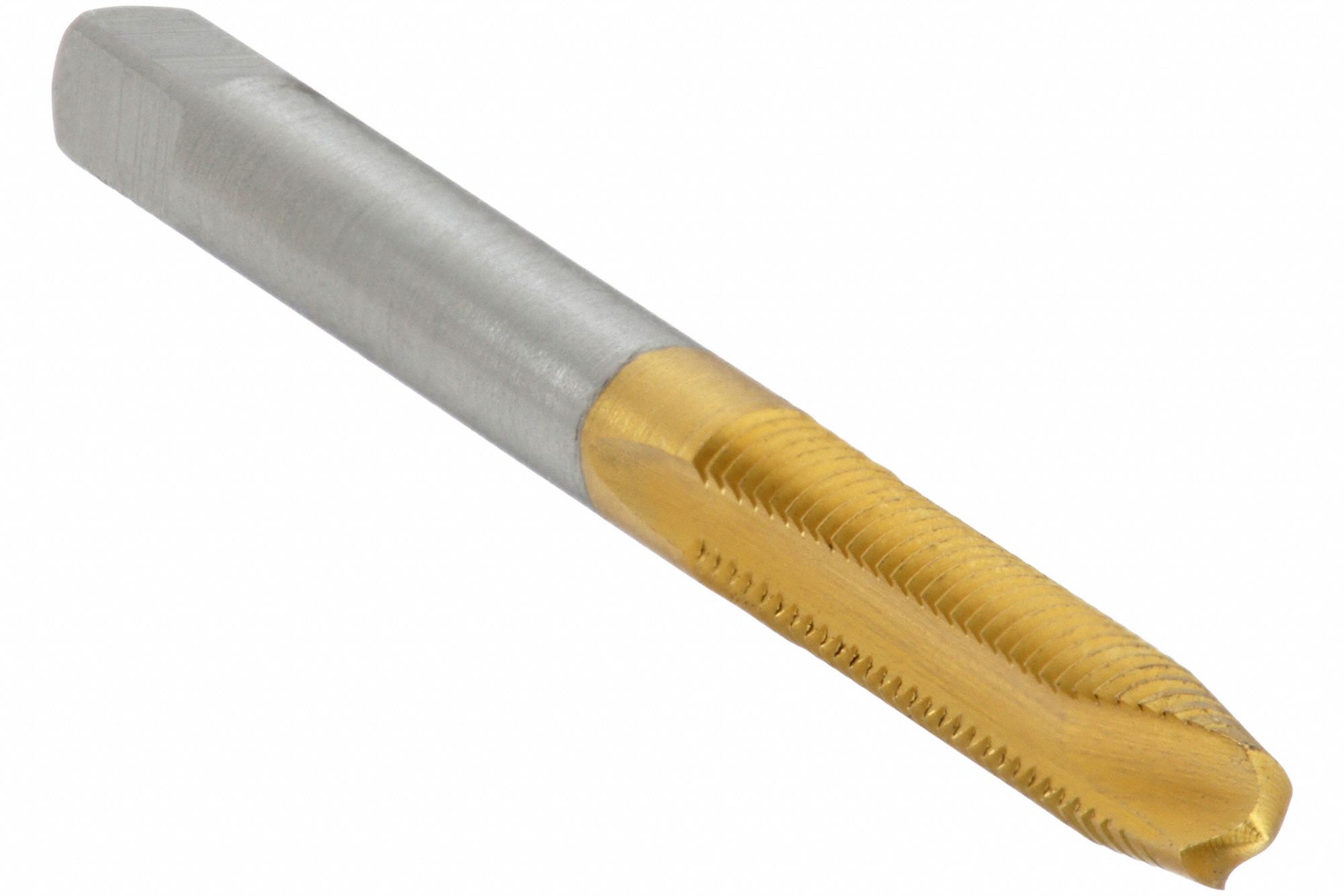 TARAUD À ENTRÉE HÉLICOÏDALE, FILETAGE M4X0,7, FILETAGE 19,05 MM LONG, 53,98 MM LONG, FICHE, ÉTAIN