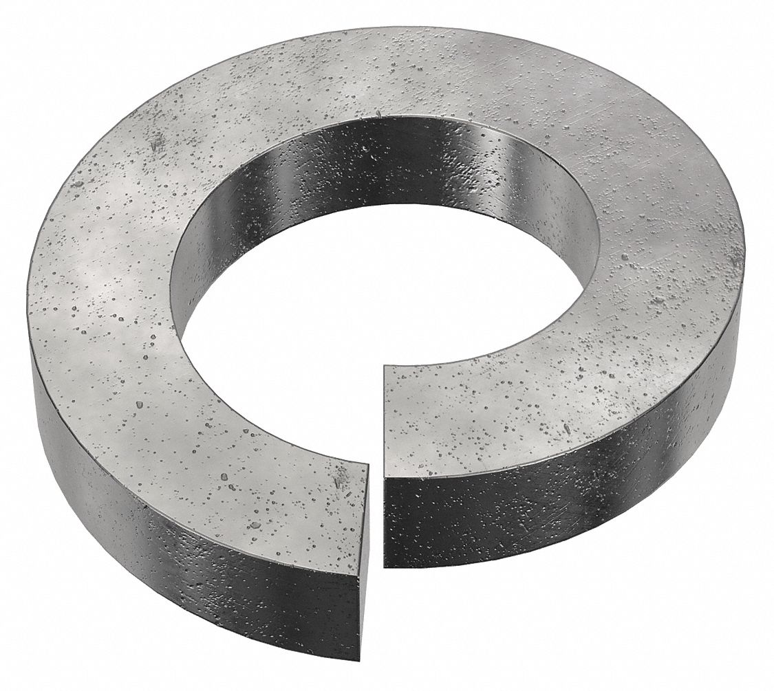 Split Lock Washer: Steel, 3/4 in Screw Sz, 3/4 in Max. Inside Dia, 1 9/32 in Max. Outside Dia, 25 PK