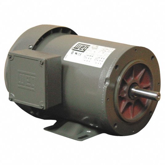 General Purpose Motor, 1 HP, 3-Phase, Nameplate RPM 1750, Voltage