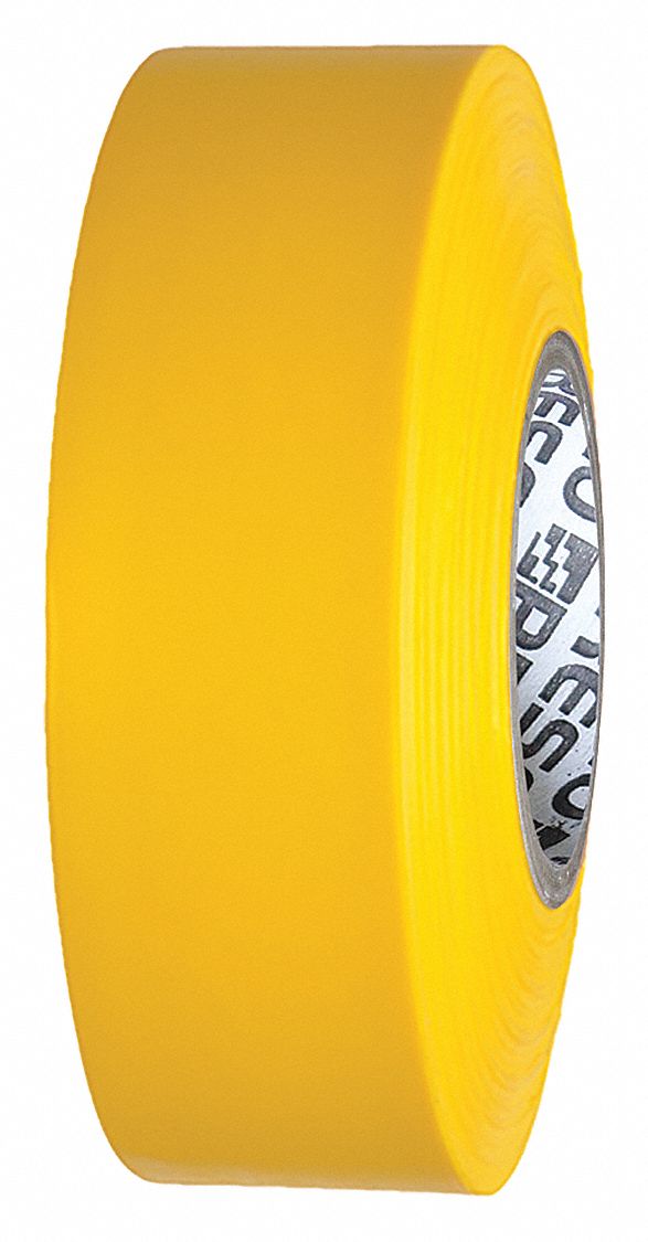 Yellow, 1 3/16 in Roll Wd, Flagging Tape 39EN77ARY200 Grainger