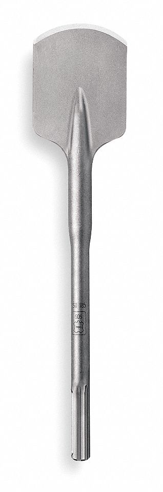 CHISEL BIT, 4 IN HEAD W, 4 IN L, 45/64 IN SHANK DIAMETER, 45/64 IN SHANK HEX, SDS MAX