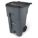 TRASH CAN,65 GAL.,GRAY,MDPE