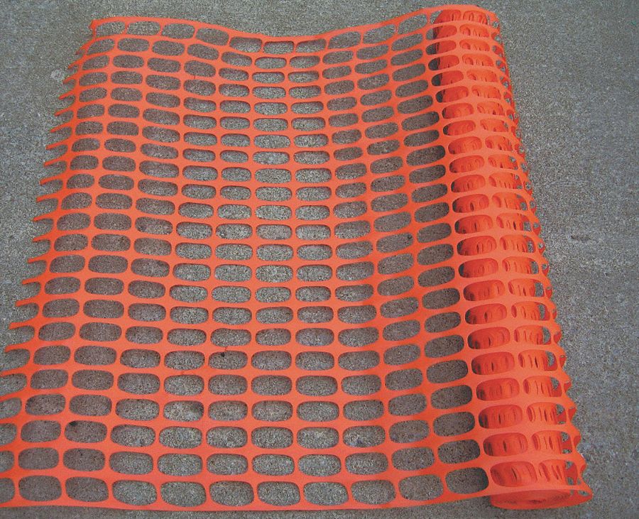 Barrier Fence, 13/4 x 13/4" Mesh Size, 4 ft. Height, 100 ft. Length