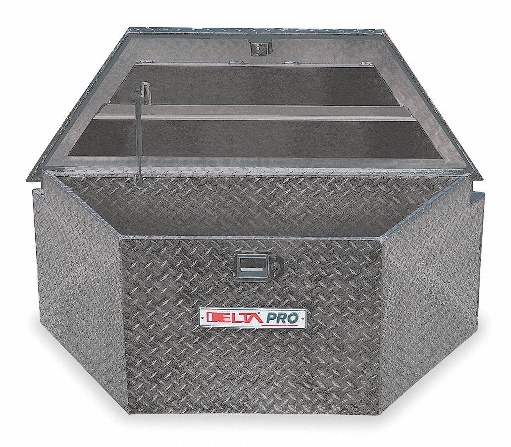 CRESCENT JOBOX Caja para Camión Bajo la Carrocería con capacidad de 6.7  pies cub., Color Plata, Estilo de Tapa Sencillo, Material Aluminio - Cajas  para Camiones - 1RD66