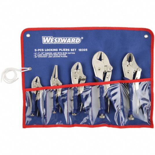 Locking Pliers Set, 3 Pieces