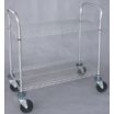 Utility Carts with Shallow Lipped Wire Shelves