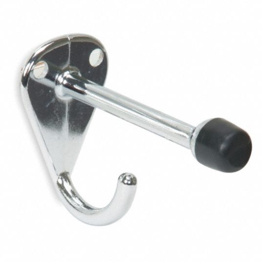 GRAINGER APPROVED Coat Hook and Bumper, Includes Mounting Screws ...