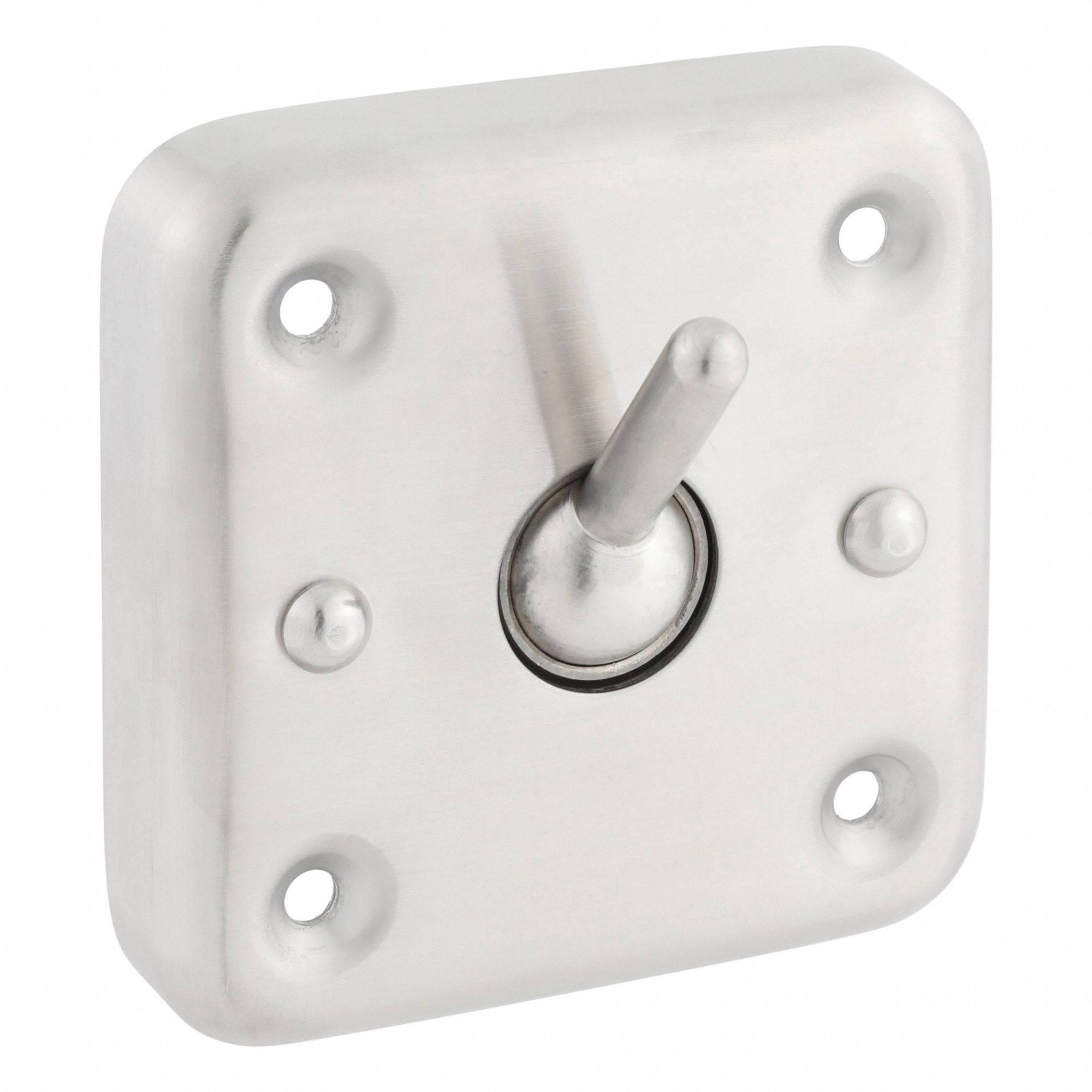 Bathroom Security Hook: 1 Hooks, Stainless Steel, Satin, 10 lb Release Point, 1