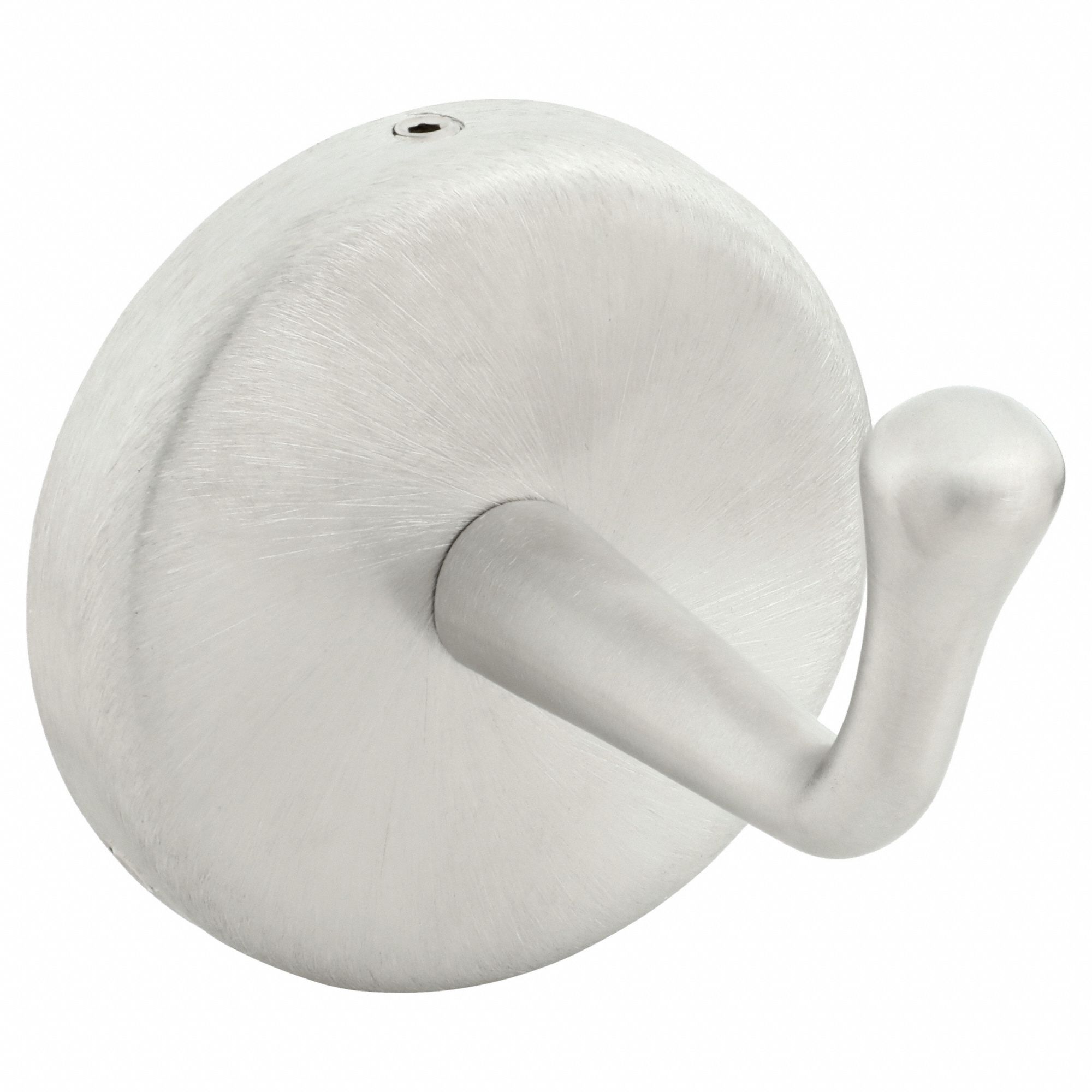 BATHROOM HOOK: 1ECN4, 1 HOOKS, STAINLESS STEEL, SATIN, 3 IN X 3 IN X 3¼ IN, WALL