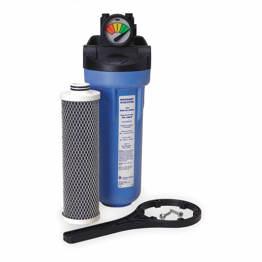 PENTAIR/PENTEK 3/4 in NPT Polypropylene Water Filter System, 1 gpm, 90 ...