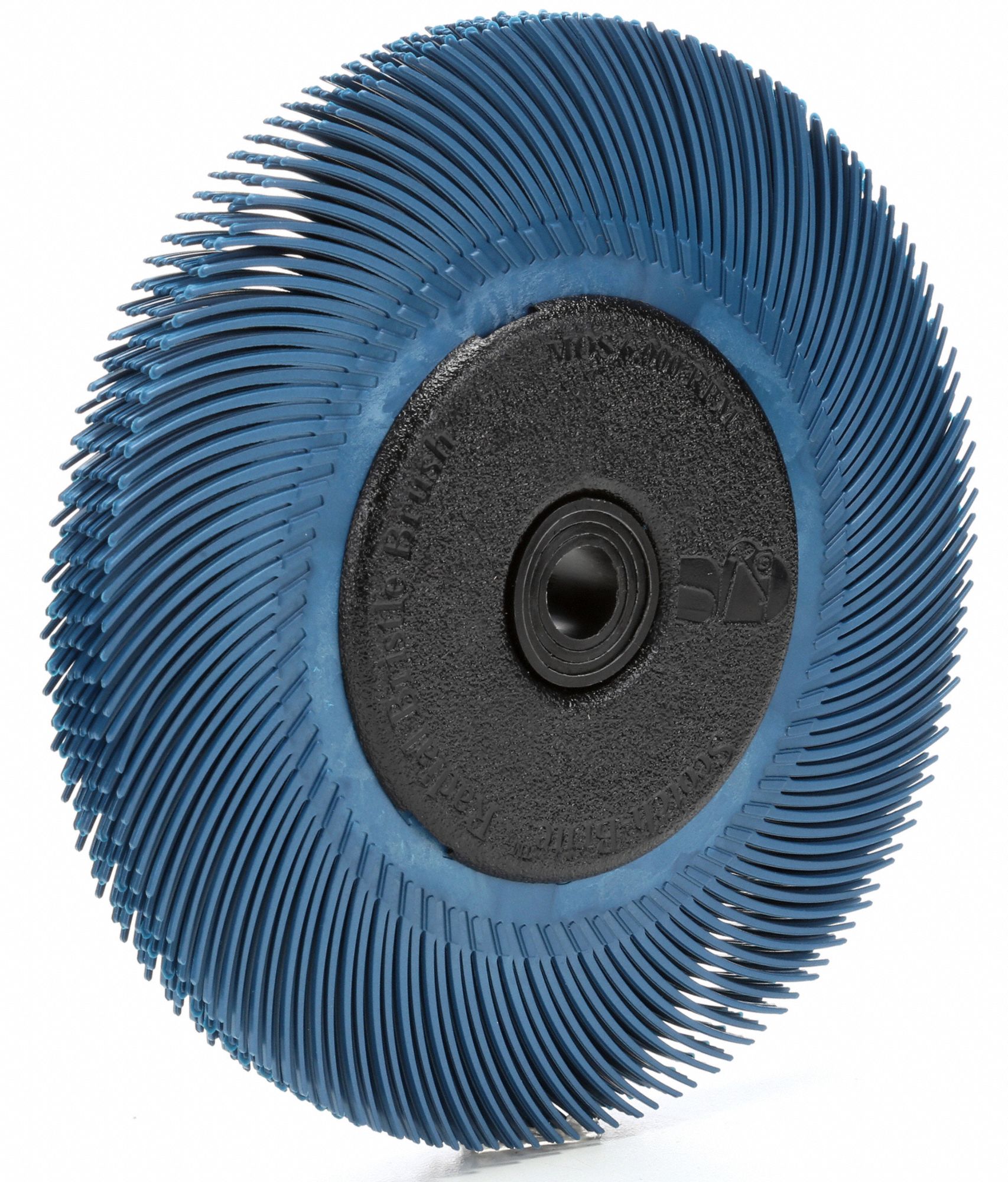 SCOTCHBRITE 6 in, Radial Bristle Brush, Arbor Hole, Ceramic, 400 Abrasive Grit 1ED46