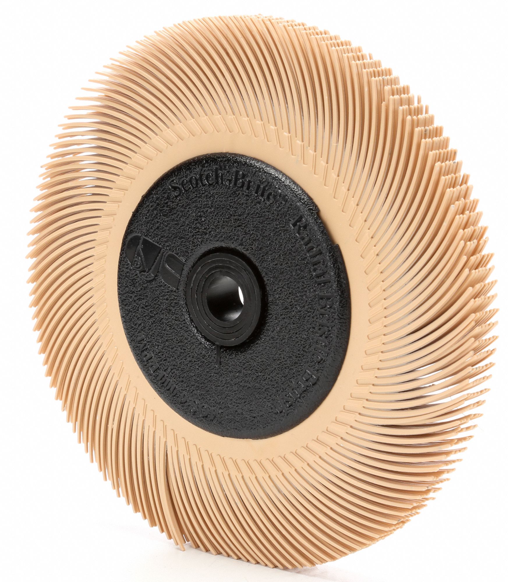 SCOTCHBRITE Radial Bristle Brush 6 in Brush Dia., Ceramic 1ED47