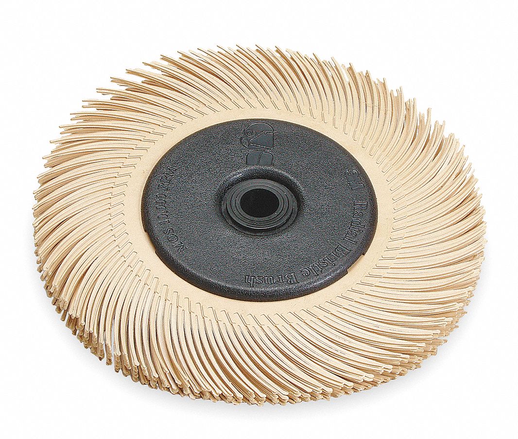 RADIAL BRISTLE BRUSH,7/16 IN FACE W