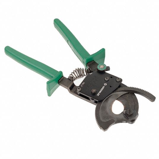 GREENLEE, Steel Handle, Center, Ratchet Cable Cutter - 1ED69