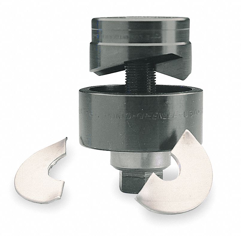 GREENLEE Knockout Punch and Die Kit 16 ga Sheet Metal Capacity (Steel