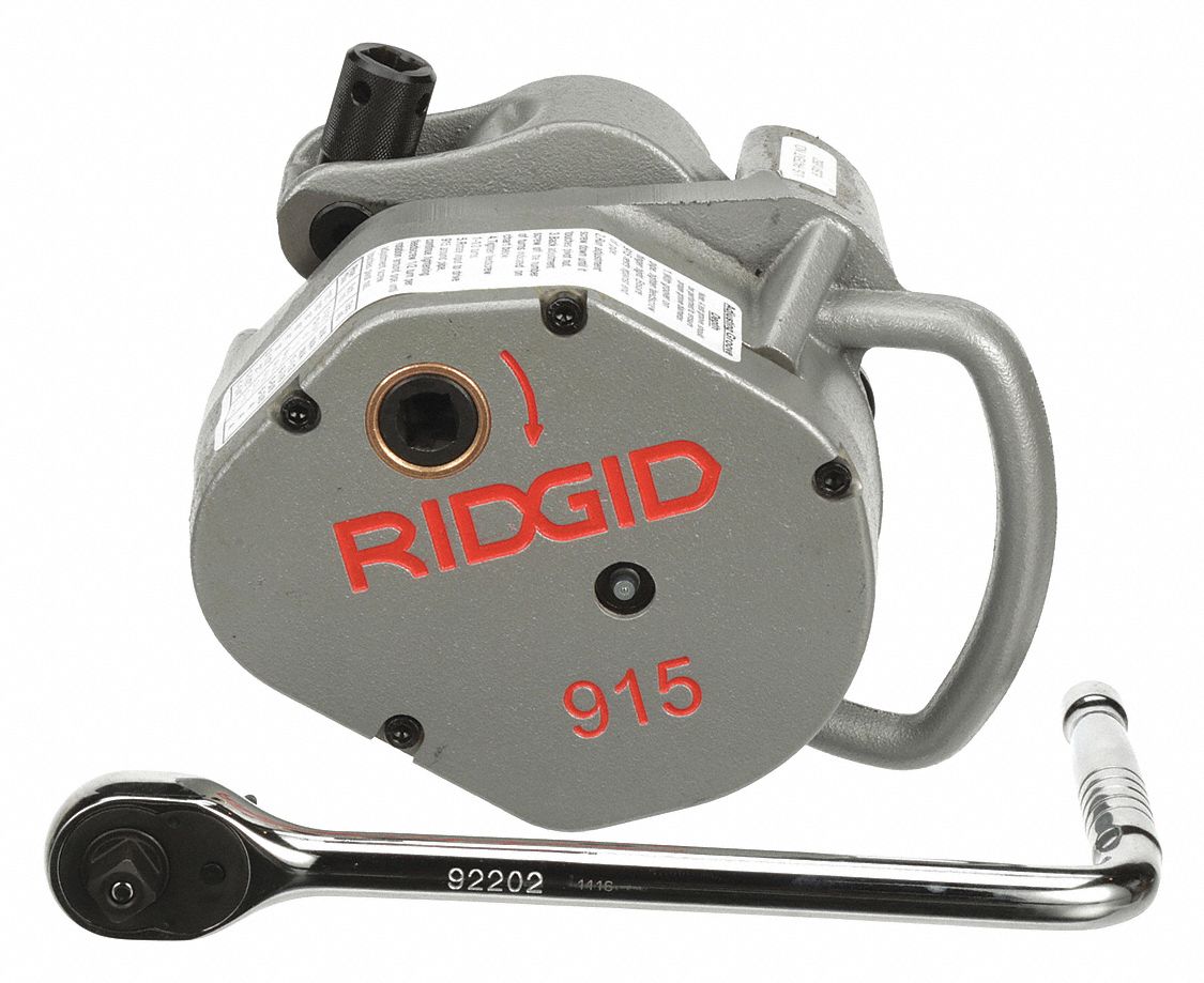 RIDGID 915 MANUAL PIPE ROLL GROOVER W/535 CARRIAGE MOUNT KIT, 1¼