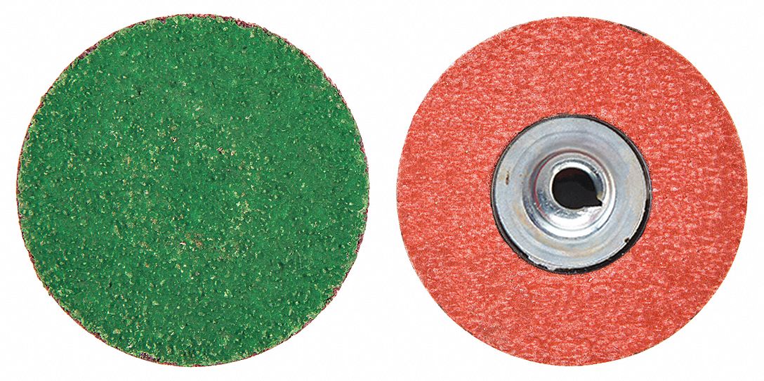 Quick-Change Sanding Disc: TS, 3", Zirconia Alumina, 50 Grit, Y Wt Polyester, BlueFire R860