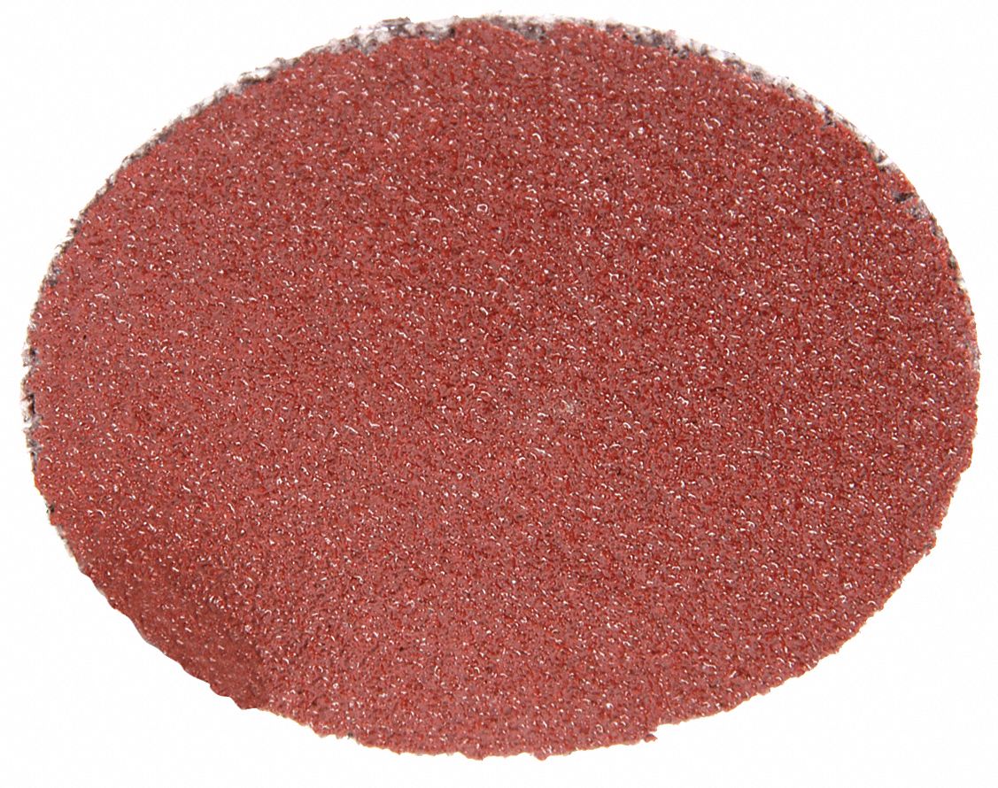 Quick-Change Sanding Disc: TR, 1-1/2", Aluminum Oxide, P100 Grit, YF Wt Polyester, 361F, 50 PK