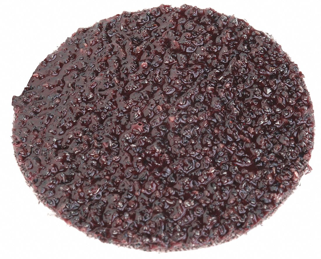 Quick-Change Sanding Disc: TR, 2", Aluminum Oxide, 24 Grit, YF Wt Polyester, 361F, 50 PK