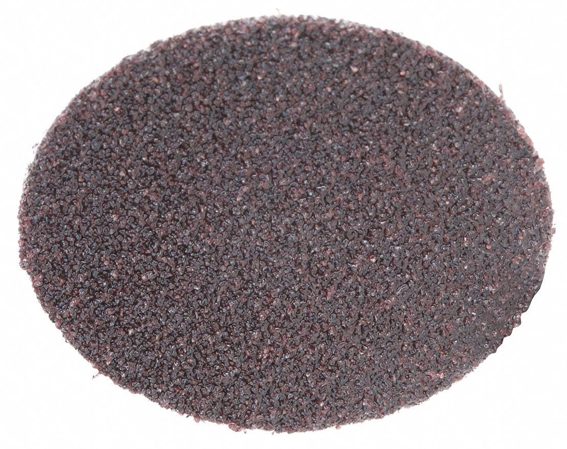 Quick-Change Sanding Disc: TR, 2", Aluminum Oxide, 50 Grit, YF Wt Polyester, 361F, 50 PK