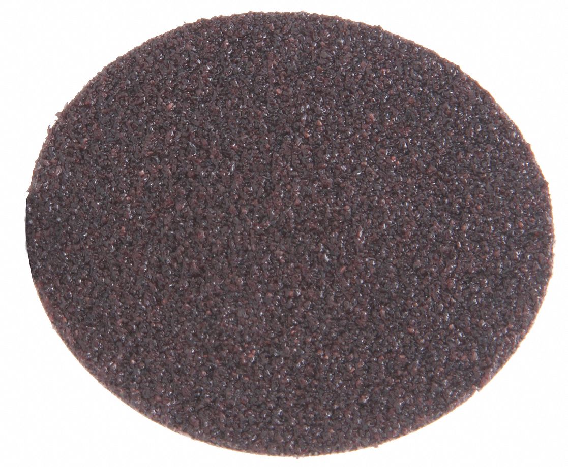 Quick-Change Sanding Disc: TR, 3", Aluminum Oxide, 36 Grit, YF Wt Polyester, 361F, 50 PK