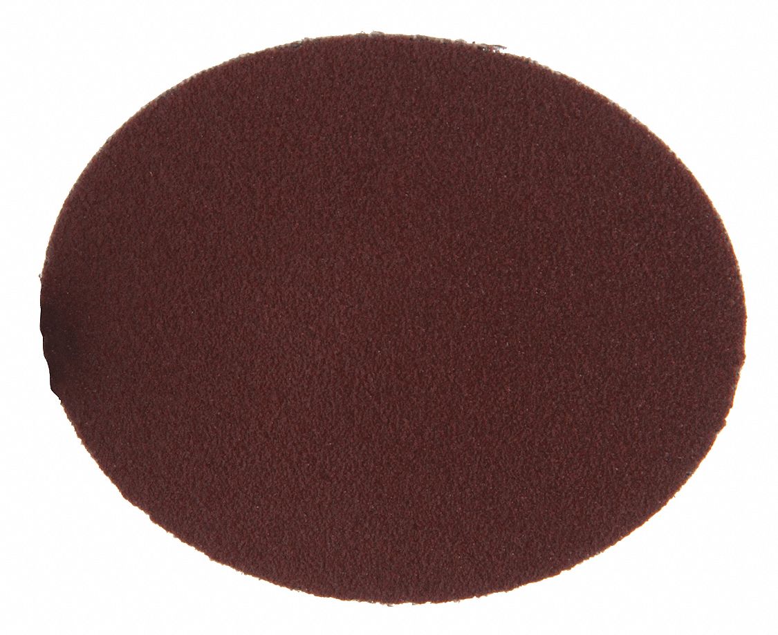 Quick-Change Sanding Disc: TR, 3", Aluminum Oxide, P100 Grit, YF Wt Polyester, 361F, 50 PK