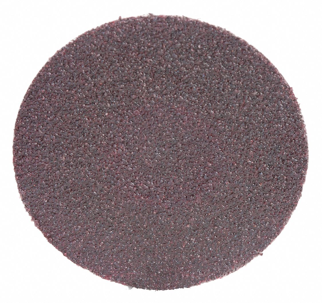 Quick-Change Sanding Disc: TS, 2", Aluminum Oxide, 80 Grit, YF Wt Polyester, 361F, 50 PK