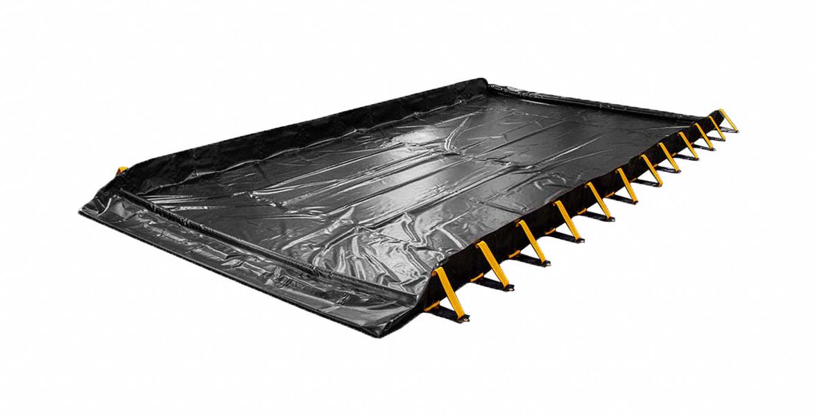 SPILL BERM, 14 X 84 FT, 8, 901 GALLON CAPACITY, GEOLOY, XR, BLACK/YELLOW, 30 OZ