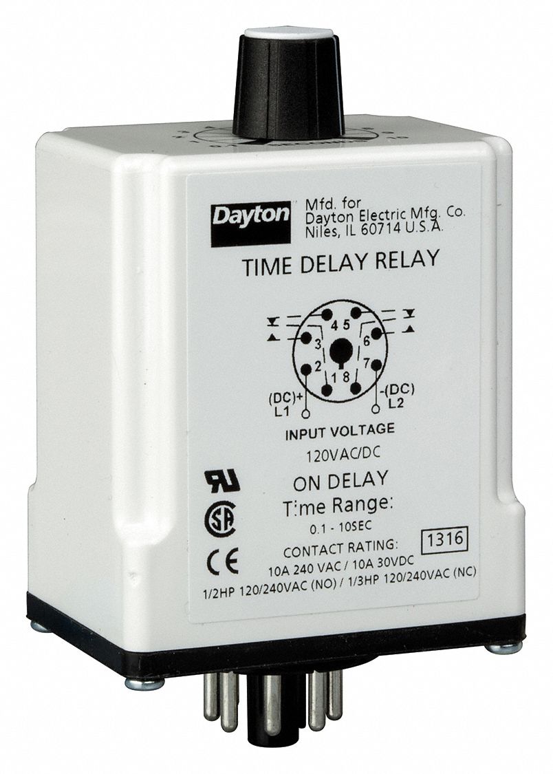 H7813 SinFunTimeDelayRelay 120VAC/DC 8Pins