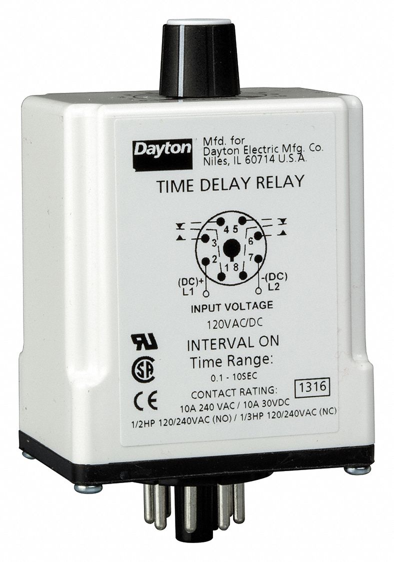 Dayton 6A855 Solid State Time Delay Relay T77879 