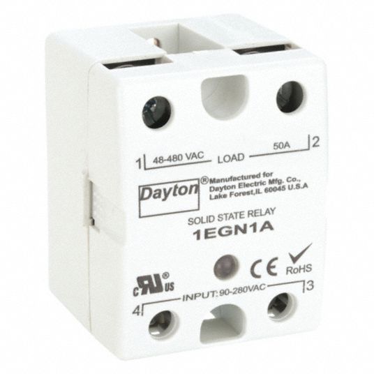 Dayton Surface Mounted 50 A Max Output Current Solid State Relay 1egn11egn1 Grainger 