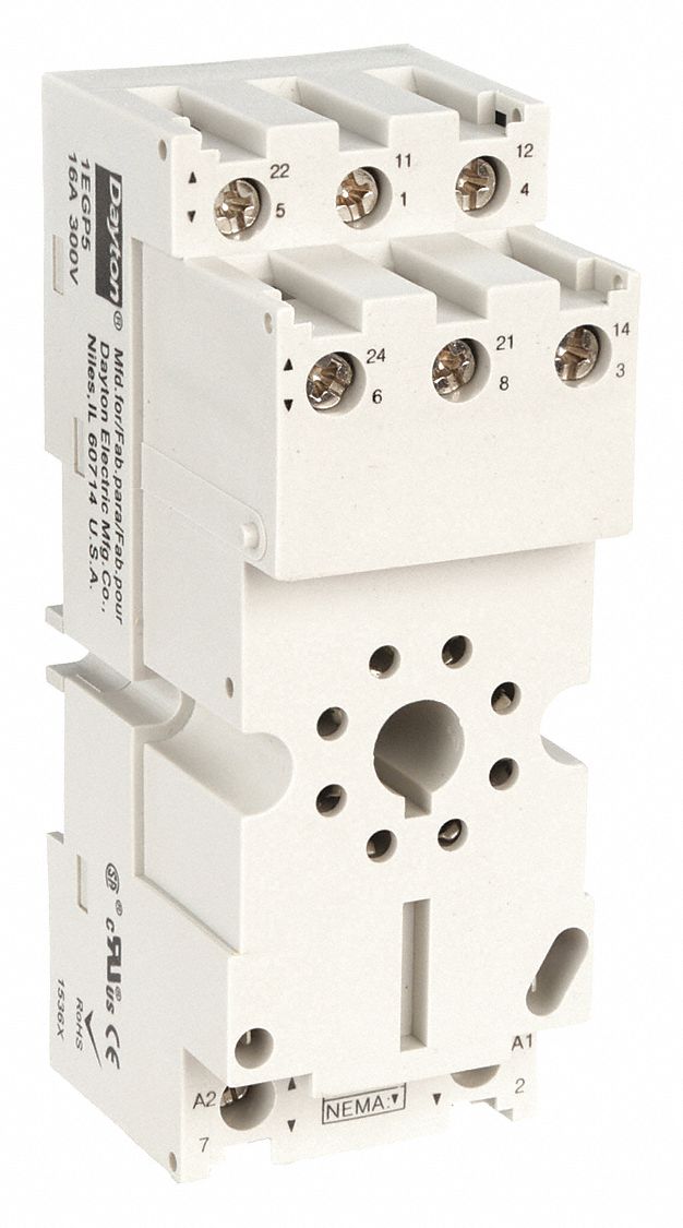 RELAY,SOCKET,8PIN,300V