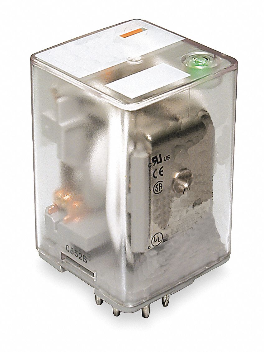 120V AC Coil Volts, 10A 277V AC Contact Rating Relay, 10A 28V DC Contact Rating Relay