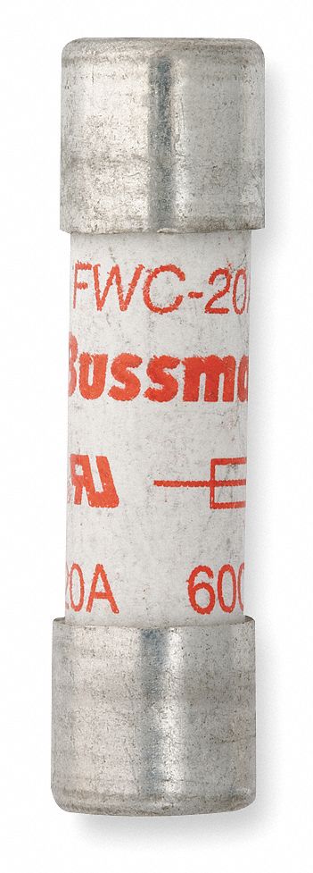 Semiconductor Fuse: FWC Series, Fast-Acting, 20 A, 600 V AC, 700 V DC DC Volt Rating, Non-Indicating