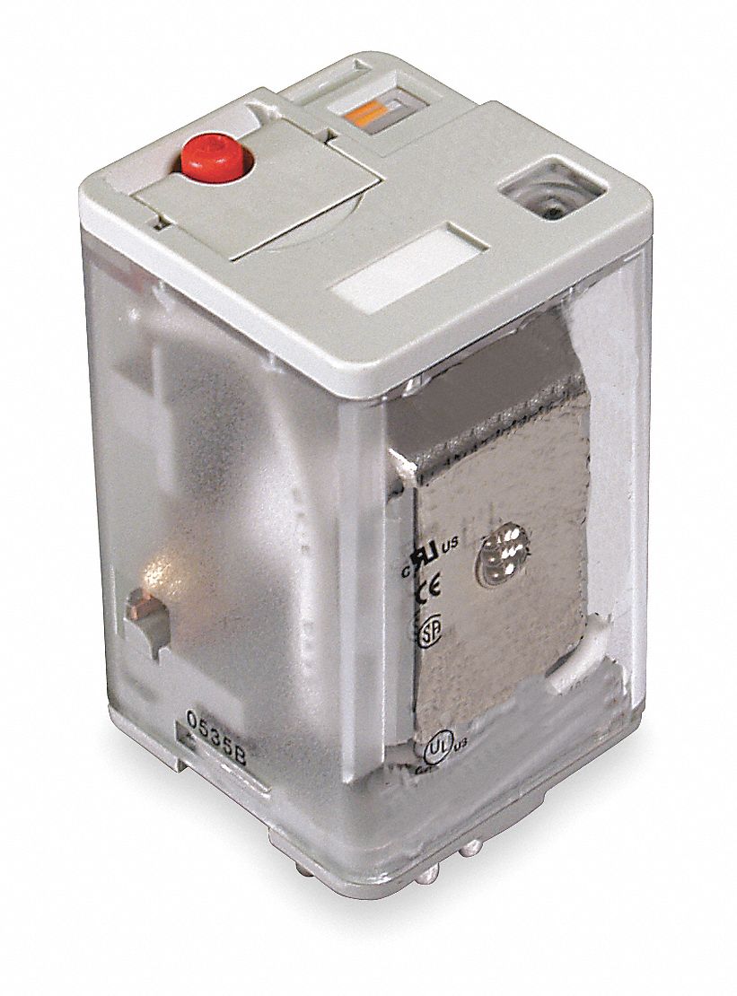 DAYTON General Purpose Relay, 24V DC Coil Volts, 10A 277V AC Contact
