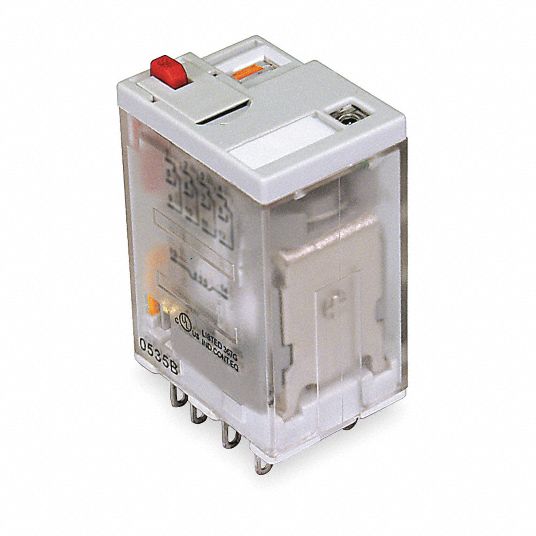 DAYTON 24V DC Coil Volts, 6A 277V AC Contact Rating Relay, 8A 28V DC Contact Rating