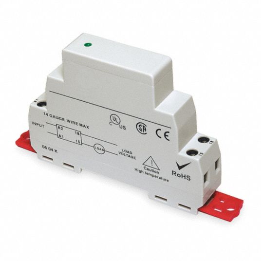 DAYTON, DIN-Rail Mounted, 8 A Max Output Current, Solid State Relay
