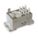 ENCLOSED POWER RELAY, DIN-RAIL AND SURFACE MOUNTED, 240V AC, 8 PINS/TERMINALS, DPDT