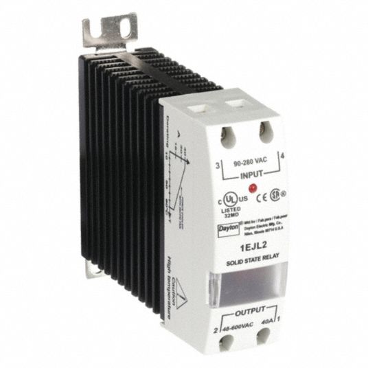Solid State Relay, Input or Control Voltage 90 to 280V AC Grainger