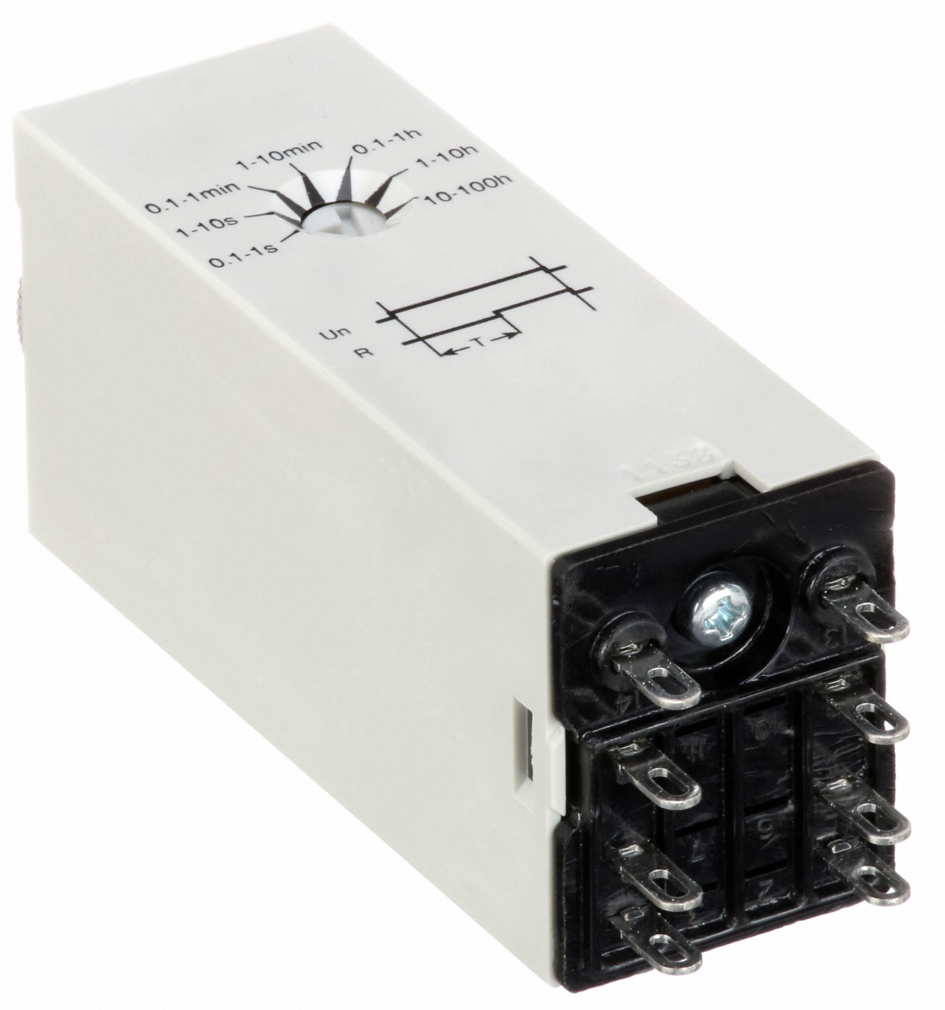 DAYTON Single Function Time Delay Relay 8 Pins Relay, Rotary Knob