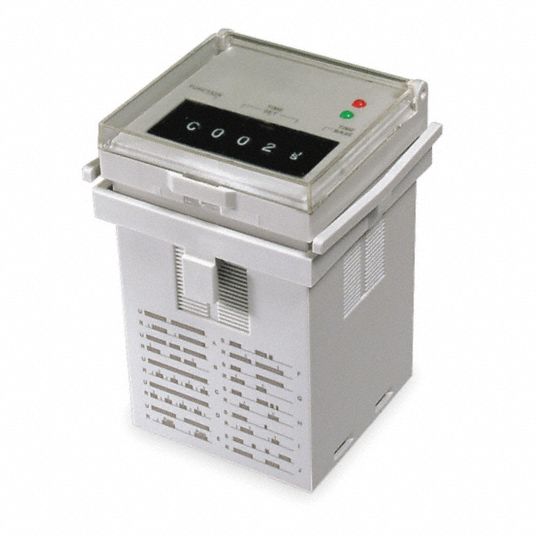 DAYTON Multi-Function Time Delay Relay: 11 Pins - Relay, Rotary Knob ...