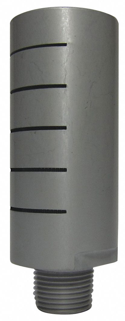 SILENCER MUFFLER, 3/8 IN NPT THREAD, 1 IN HEX SIZE, ALUMINUM, MESH SST, 300 PSI MAXIMUM OPERATING PRESSURE