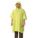 REUSABLE RAIN PONCHO, DETACHABLE HOOD, YELLOW, NYLON/PVC, SNAPS, 50 IN L, 0.2 MM