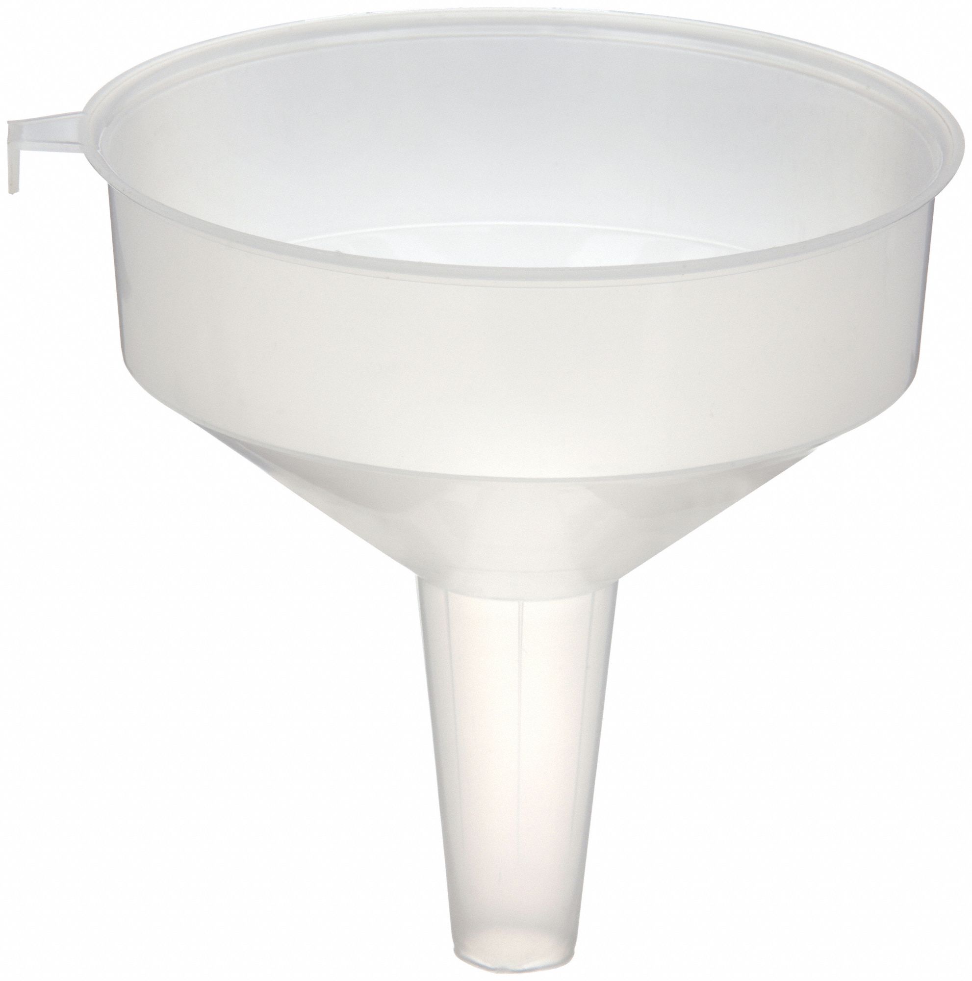UTILITY SPOUT FUNNEL, PLASTIC, 64 FL OZ CAPACITY, 7¾ IN OVERALL DIAMETER, 8 IN OVERALL H, CLEAR