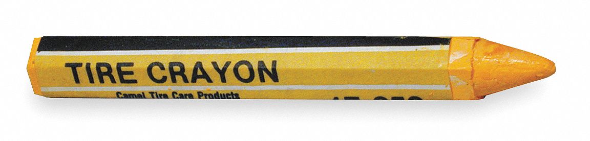 1ELC8 - Tire Marking Crayon 1/2W x 4-5/8 L Ylw